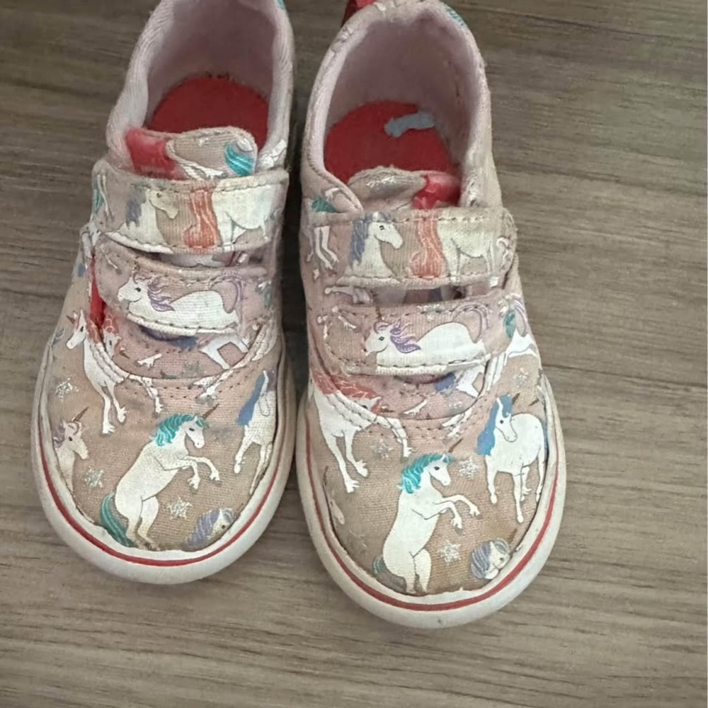 Unicorn Vans Print Kids Shoes